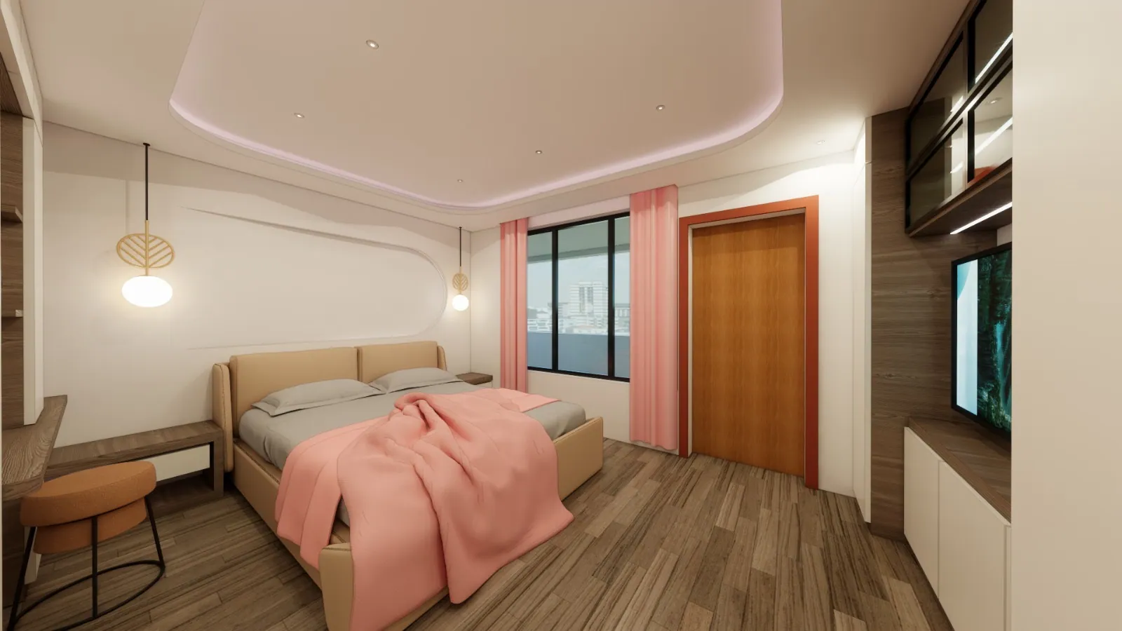 Modern Contemporary residential Interior Design & 3D Visualization by Kloche Interiors at Kamiti Ridge Residence, Kiambu — view 12