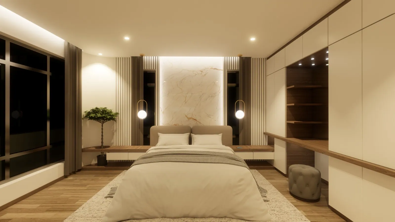 Modern Contemporary residential Interior Design & 3D Visualization by Kloche Interiors at Kamiti Ridge Residence, Kiambu — view 17