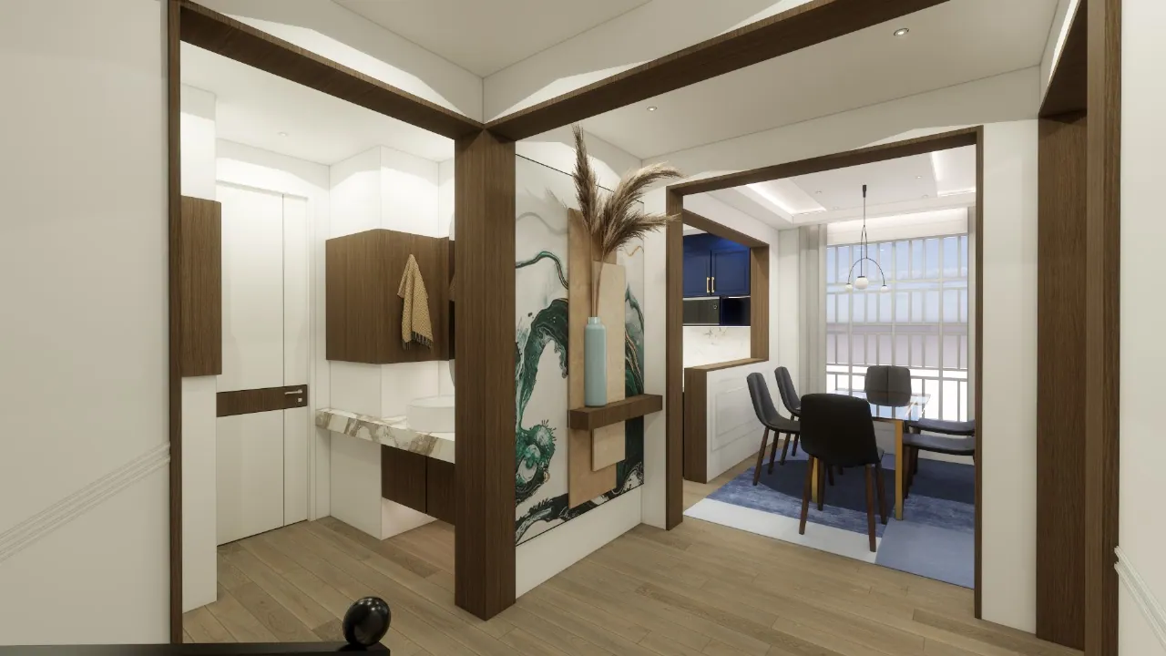 Modern Farmhouse/Contemporary residential Design & 3D Visualization. by Kloche Interiors at Ruaka Farmhouse, Ruaka, Kiambu — view 11