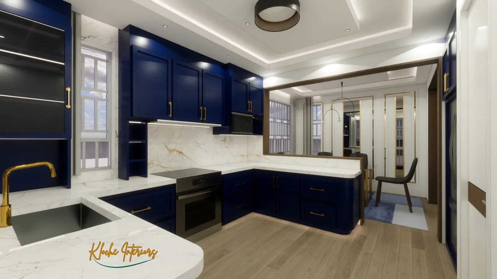 Modern Farmhouse/Contemporary residential Design & 3D Visualization. by Kloche Interiors at Ruaka Farmhouse, Ruaka, Kiambu — view 2