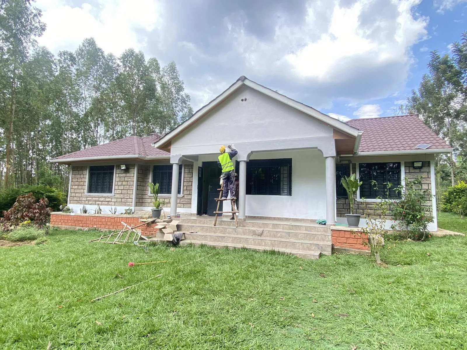 exterior Renovation by Kloche Interiors at Rongo Family Bungalow- Exterior Refresh, Migori — view 3