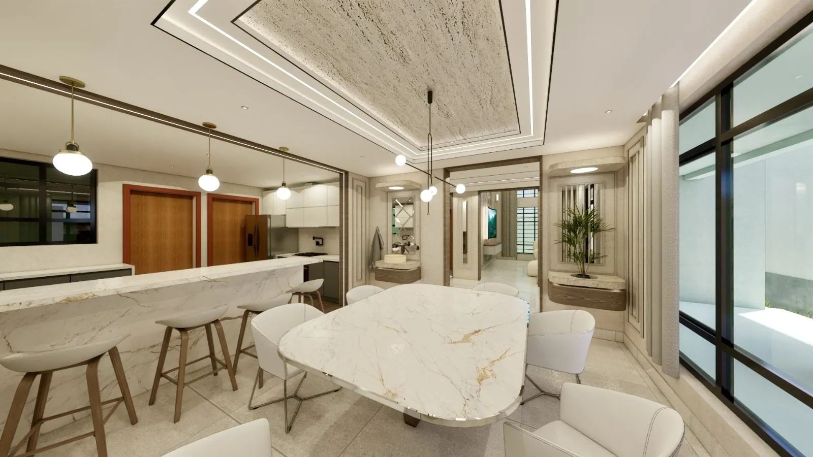 Modern Contemporary residential Interior Design & 3D Visualization by Kloche Interiors at Kamiti Ridge Residence, Kiambu — view 73